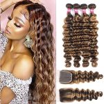 Ombre Loose Deep Curly Human Hair Bundles