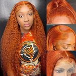 Ginger Curly Lace Front Wigs – 20 Inch True to Length
