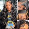Rose Sister 13x6 Body Wave Lace Front Wigs - 28 Inch Human Hair Marvel with 180% Density and HD Transparent Lace