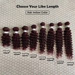 #99j Burgundy Deep Wave Human Hair Bundles - 100% Brazilian Virgin Hair