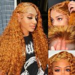 24-Inch Ginger Lace Front Wigs – 100% Unprocessed Brazilian Virgin Human Hair, HD Lace, and Pre-Plucked for Effortless Charm