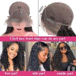 Adonkas 13x4 HD Transparent Deep Wave Lace Front Wigs - Unleash the Natural Beauty of 180% Density Wet and Wavy Human Hair
