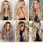 Long Wavy Blonde Mix Platinum Blonde Clip-in Hair Extensions - 20 Inch Glamorous Waves for Women