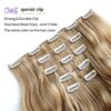 5PCS Blonde Hair Extensions - StrRid Clip-In Synthetic Hair for Versatile Styling