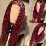 99J Wear and Go Glueless Wig - Burgundy Deep Wave Lace Front Wigs for Effortless Elegance