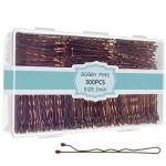 300 Pcs Brown Bobby Pins with Storage Box - Invisible