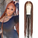 HD Transparent Knotless Box Braided Wigs with 350 Color: Versatile and Stylish Braided Wigs for Black Women