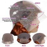 200 Density 13x6 Reddish Brown Lace Front Wigs - HD Transparent Body Wave Human Hair for a Natural Glam Look