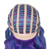 Long Curly Cosplay Wig with 2 Ponytails in Mesmerizing Blue and Purple Hues