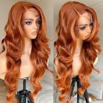 BrownBomb Ginger Lace Front Wig - Pre-Plucked, Pre-Layered, and Pre-Colored for Effortless Beauty