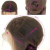 QD-Tizer's Ash Blonde Lace Front Wig – Long Wavy Ombre Hair, Heat Resistant Synthetic Luxury