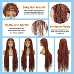 HD Transparent Knotless Box Braided Wigs with 350 Color: Versatile and Stylish Braided Wigs for Black Women