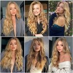 26-Inch Mixed Blonde Long Wave Wig - Heat Resistant Synthetic Hair for Effortless Elegance