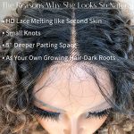 BlackSwern's Skunk Strip Lace Front Wig - Big Curly Beauty with Highlighted Perfection