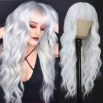 Transform Your Look with QYDEERY White Wigs - Long, Wavy, and Heat Resistant for Stunning Cosplay Parties