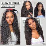LASOOA Glueless Deep Wave Lace Front Human Hair Wigs - Instant Glam with Wear and Go Convenience!