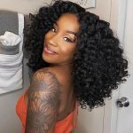 15-Inch HD Curly Lace Front Wig for Black Women - Natural Black Kinky Curly Afro Beauty with Effortless HD Melt