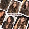 Get Instant Volume and Style with 6PCS Wavy Honey Blonde Mixed Brown Clip in Hair Extensions - 20Inch Synthetic Fiber for Thick, Beautiful Hair
