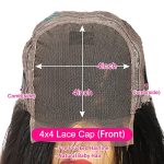 STOGEDEST 4x4 Body Wave Lace Front Wig - 16 Inch Brazilian Human Hair, Natural Color, 180% Density, Glueless Closure Wig