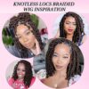 Kalyss's 12" Locs Braided Wig – Unleash Confidence with a Natural and Easy-to-Install Lace Frontal Braid Wig