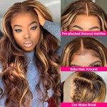 Radiant Waves: 18 Inch 4/27 Honey Blonde Ombre Highlight Lace Front Wig - Unleash Your Glamorous Glow