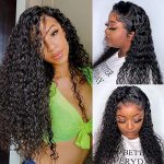 180% Density Water Wave Lace Front Wigs - Brazilian Virgin Hair for a Natural Look