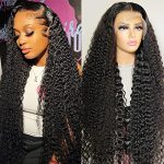 26-Inch HD Transparent Deep Wave Lace Front Wigs