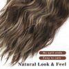 Get Instant Volume and Style with 6PCS Wavy Honey Blonde Mixed Brown Clip in Hair Extensions - 20Inch Synthetic Fiber for Thick, Beautiful Hair