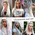 VCKOVCKO Solid White Jumbo Braiding Hair - 3 Bundles for Chic and Timeless Twist Braids