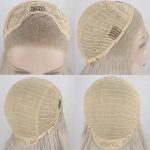 Glamorous Goddess: WXHWCX Long White Blonde Wavy Synthetic Lace Front Wig for Stunning Cosplay Transformations