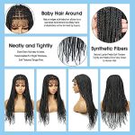 Lightweight Cornrow Braid Braided Wig - 24 Inches Full Lace Front for a Refreshing Look