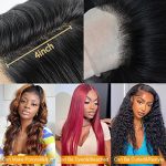 Brazilian Straight Human Hair Lace Front Wigs - 4x4 Closure Elegance at 24 Inches