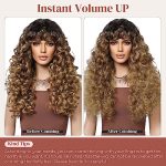 LONAI's Blonde Curly Wig with Bangs – A Stylish Statement for Daily Use, Parties, and Cosplay