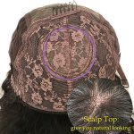 18-Inch Afro Kinky Curly Human Hair Wig - Glueless and Realistic Scalp Top Wig with Bangs for Black Women