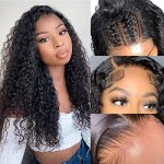 Dive into Elegance with Super Dream Water Wave Lace Front Wig - 150% Density, Brazilian Human Hair for a Luxurious Look