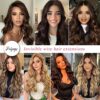 16 Inch Invisible Wire Hair Extensions - Adjustable, Secure, and Natural-Looking Honey Blonde Mixed Brown Highlight Hairpiece for Women