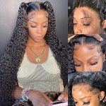 Adonkas 13x4 HD Transparent Deep Wave Lace Front Wigs - Unleash the Natural Beauty of 180% Density Wet and Wavy Human Hair