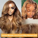 20-Inch Honey Blonde Ombre Lace Front Wig - Unleash Confidence in Every Strand!