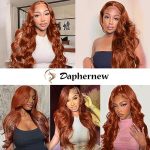 200 Density 13x6 Reddish Brown Lace Front Wigs - HD Transparent Body Wave Human Hair for a Natural Glam Look