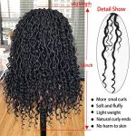 MURAMURA HAIR Goddess Faux Locs Wigs - 18Inch Full Lace Curly Synthetic Beauty for a Goddess-Like Existence