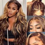 Transform Your Look with 24-Inch Honey Blonde Lace Front Wig – HD Transparent 4/27 Ombre Highlights for Stunning Style