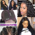 Jasperel Deep Wave Closure Wig: 150% Density Brazilian Virgin Human Hair