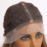 Allbell Long Wavy Synthetic Lace Front Wigs: Unleash Confidence with Brown Hair & Blonde Highlights