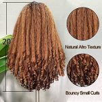 SOKU Afro Curly Lace Front Wig - Unleash Your Confidence with 20 Inch Ombre Brown Fluffy Bouncy Hair