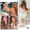 22-Inch Balayage Chocolate Brown Highlights Drawstring Wavy Ponytail Extensions