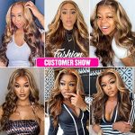 Radiant Waves: 18 Inch 4/27 Honey Blonde Ombre Highlight Lace Front Wig - Unleash Your Glamorous Glow