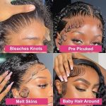 Adonkas 13x4 HD Transparent Deep Wave Lace Front Wigs - Unleash the Natural Beauty of 180% Density Wet and Wavy Human Hair
