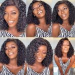 12 Inch Curly Bob Wig - 180% Density for a Full and Thick Look