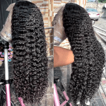 40Inch Water Wave Curly Lace Frontal Wigs
