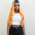 Long Grey Blonde Wig – Perfect Ombre Wavy Wig for Daily and Party Wear